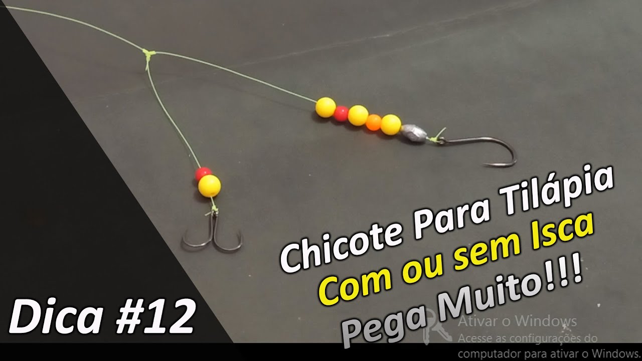 Chicote para Pesca de Tilapias com ou Sem Isca
