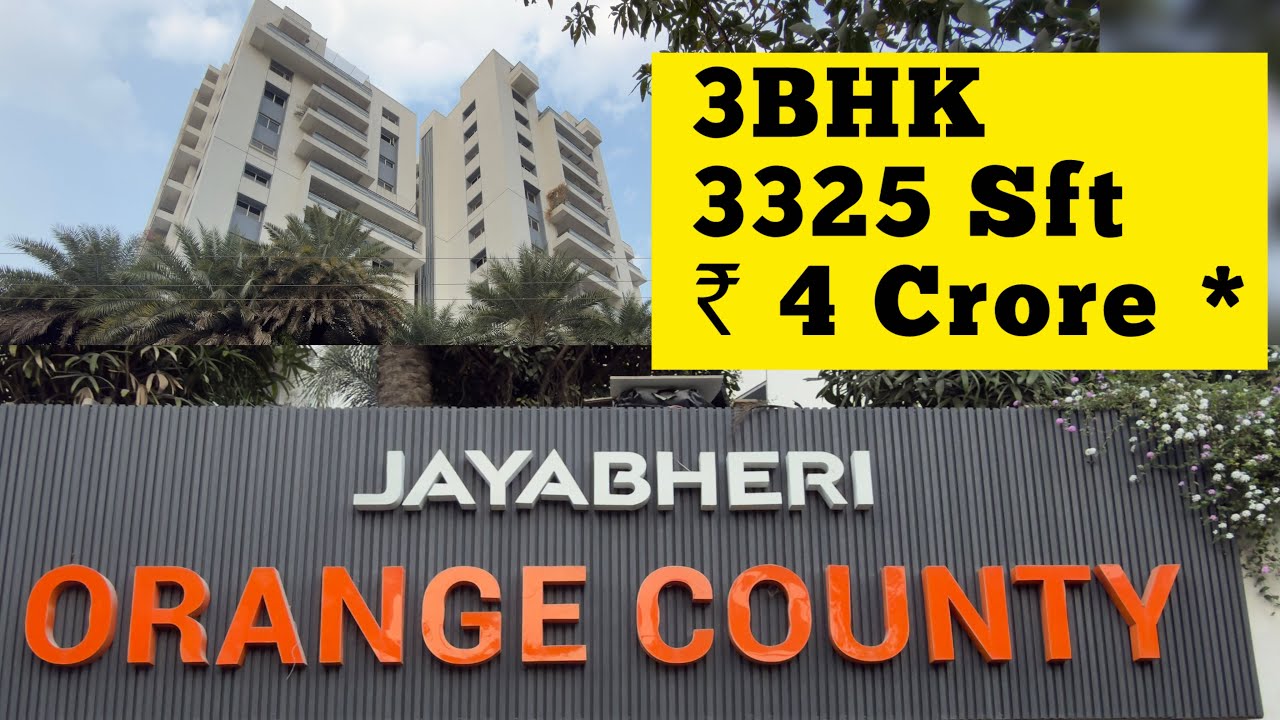 3BHK with Luxury interiors for RESALE in Jayabheri Orange County in Financial District Hyderabad 