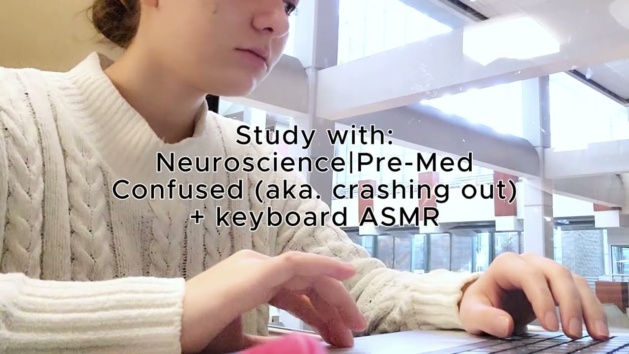 Study with Me (some crash outs) + library/keyboard ASMR