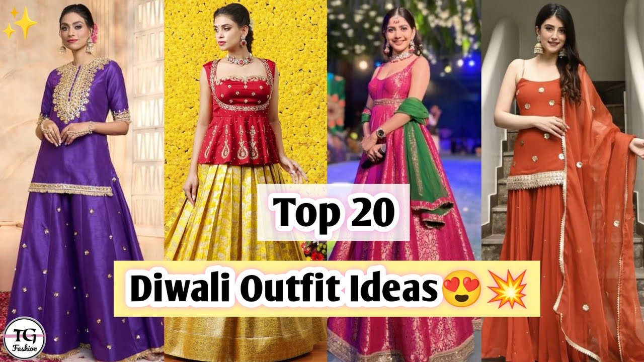 Top 20 Diwali Outfit Ideas/ Diwali Dress Ideas/ Diwali Outfit Haul #fashion #diwali