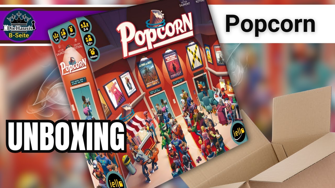 Popcorn 📦 Spiel Unboxing – Was steckt drin? | DieHausis B-Seite