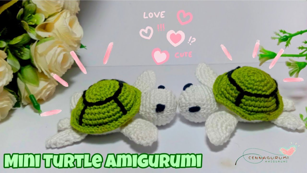 💟 Crochet Amigurumi Keychain 🐢 Crochet Turtle Amigurumi Tutorial  For Beginners 🐢 Amigurumi Turtle