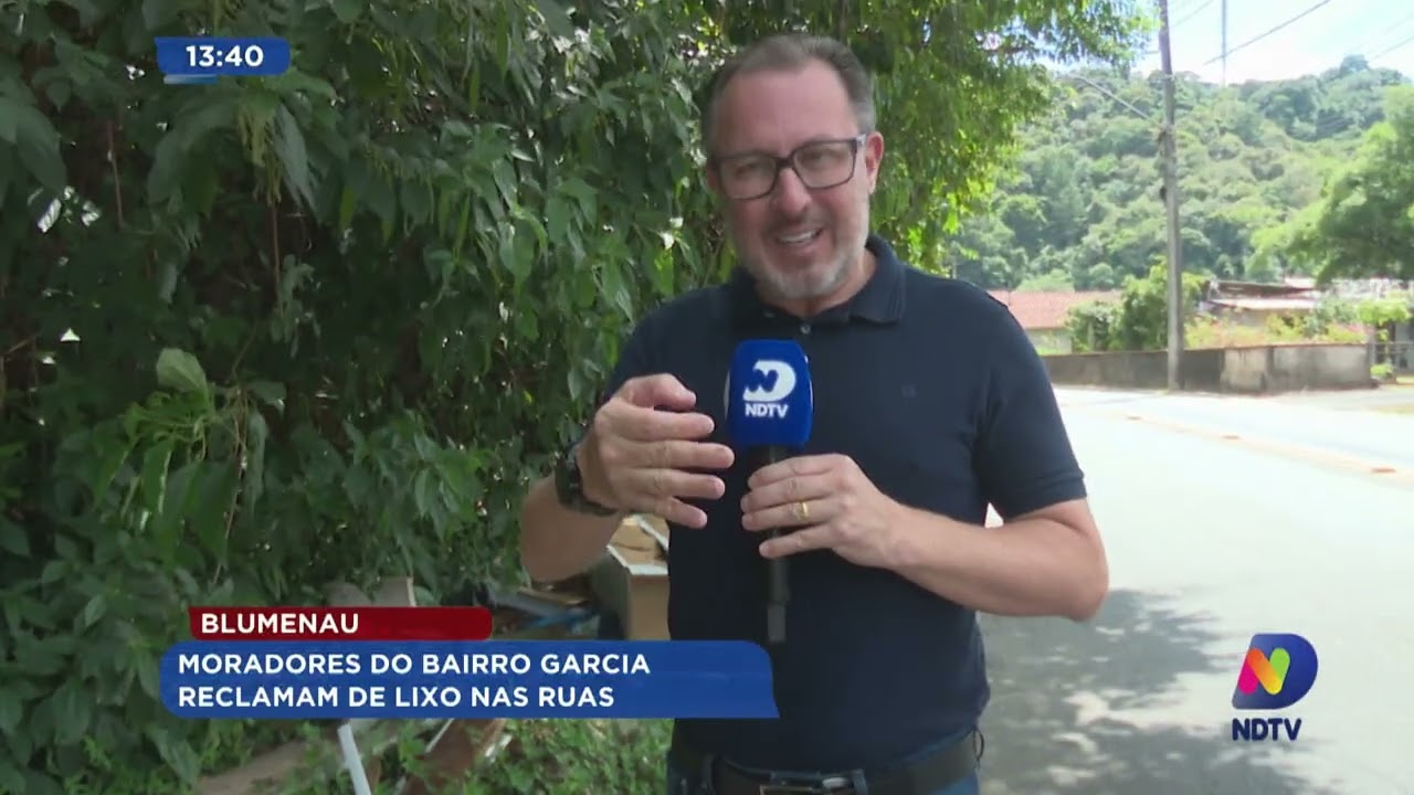Blumenau: moradores do bairro Garcia reclamam de lixo nas ruas