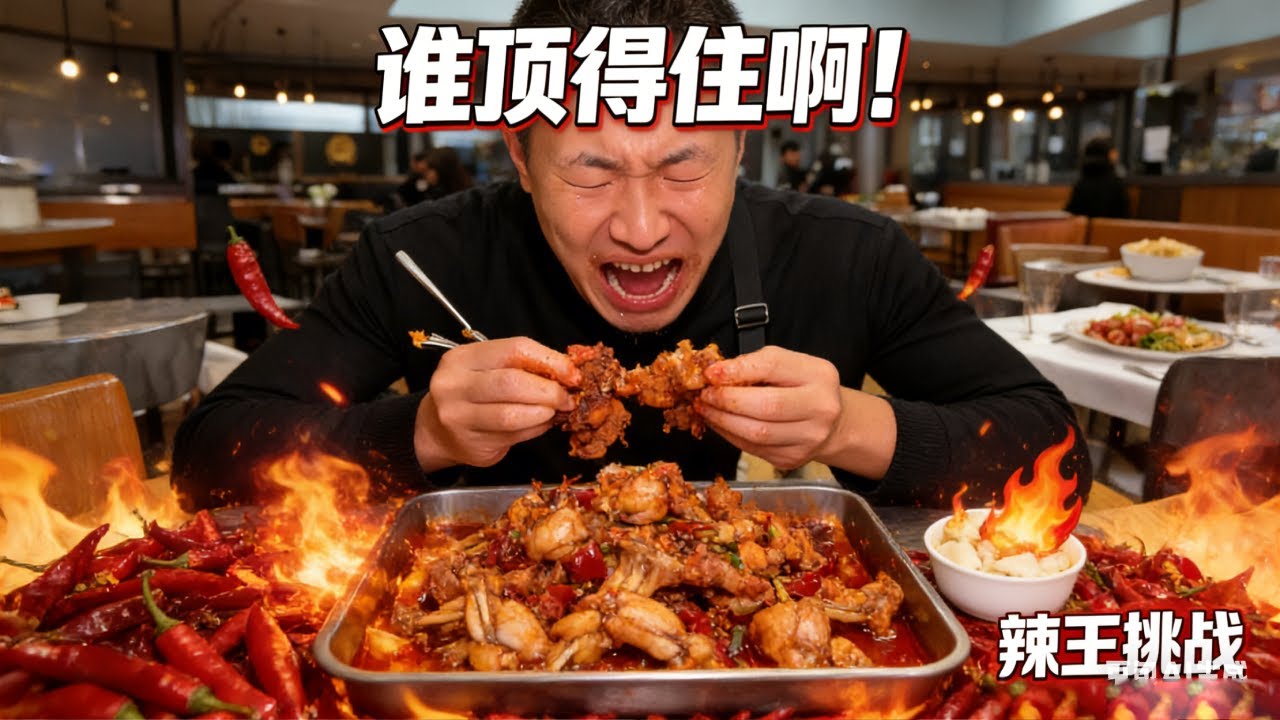 硬核挑战武汉爆辣牛蛙！500 多万辣度暴击味蕾，啃完一整只直接免单，鲜辣过瘾超上头！