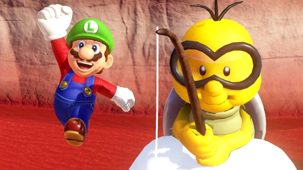 Super Mario Odyssey - All Lakitu Locations (Fishing Power Moons)
