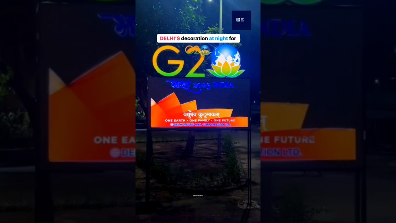beautification of delhi due to G20 summit