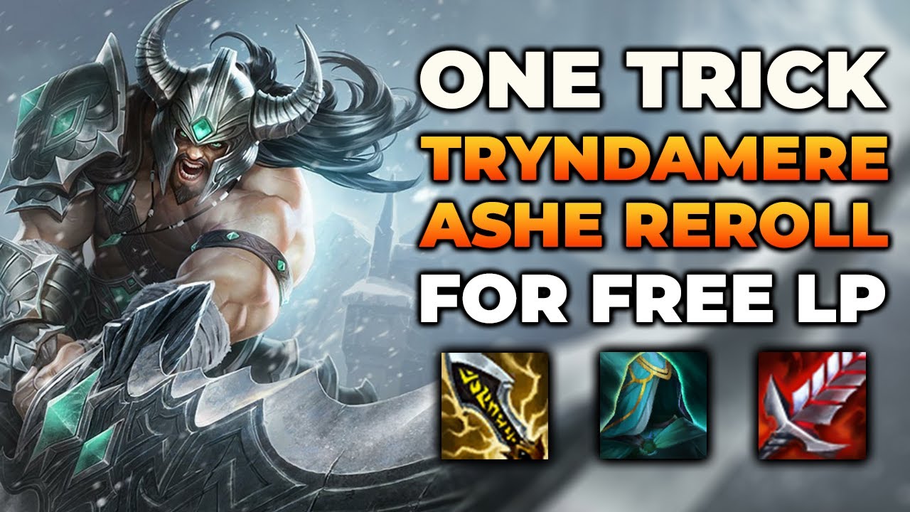 ONE TRICK TRYNDAMERE REROLL FOR FREE LP! | TFT SET 16 B PATCH