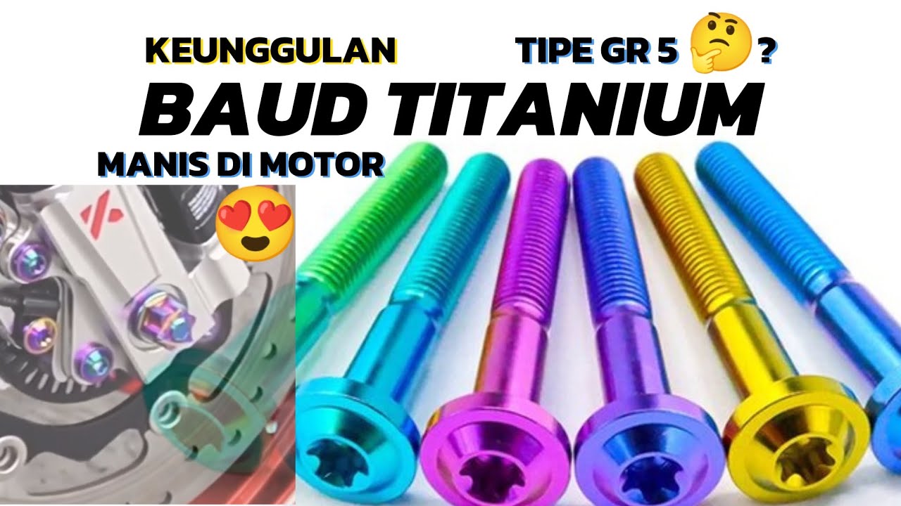 JANGAN KETIPU! Baut TITANIUM GR5 Asli vs Palsu & Rahasia Pewarnaan Anodisasi 🔥🏍🛵