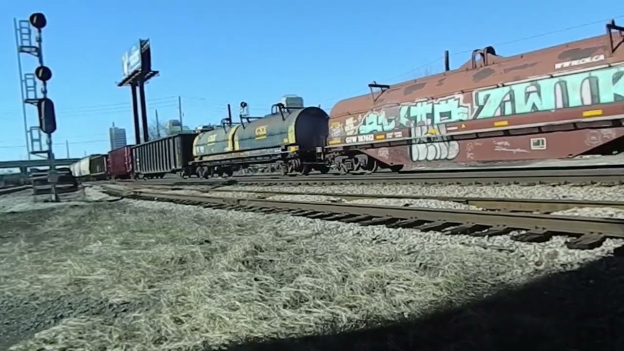 CSX 5404 Leads Mixed Freight - 2/06/2026