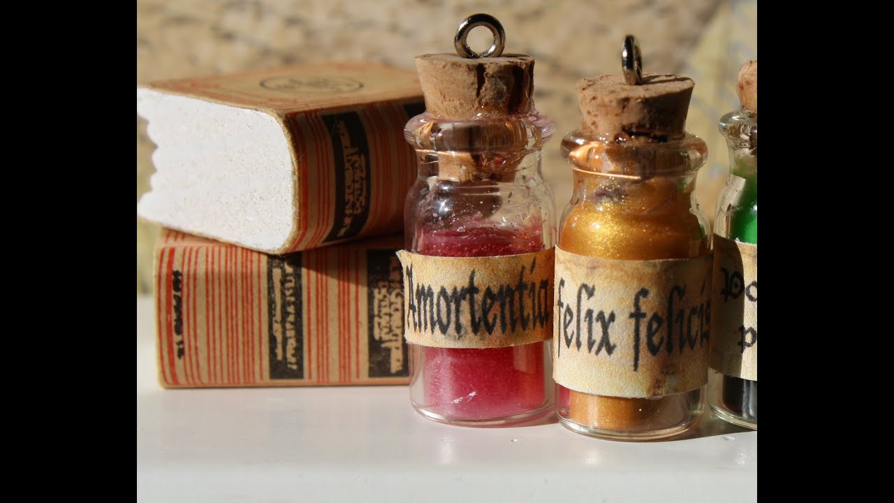 Amortentia : Harry Potter Potion Ep. # 1 Bottle Jar Charm Resin Tutorial