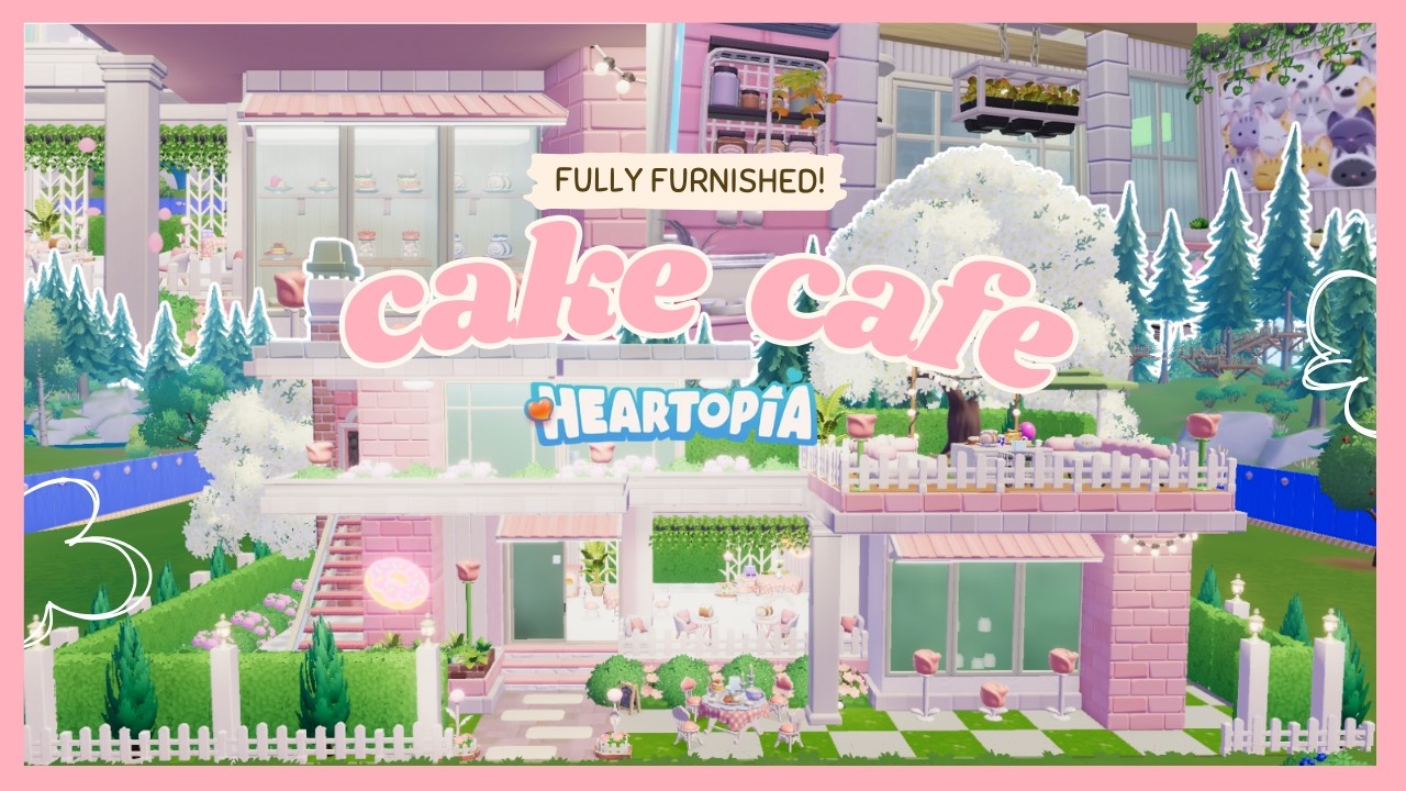 I built a CAKE CAFE in Heartopia