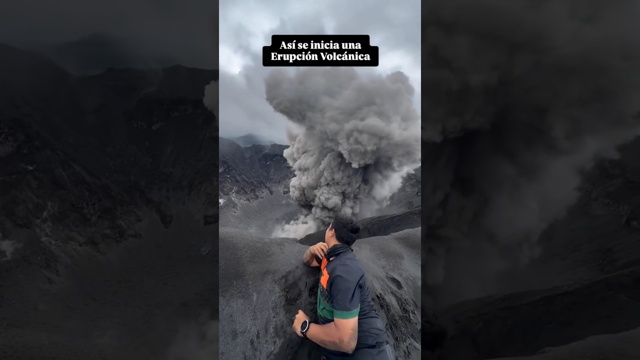 This is how a Volcanic eruption in Indonesia (January 30, 2025)