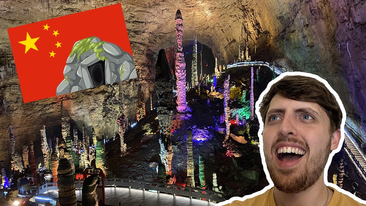 Exploring a Chinese Cave! (Zhangjiajie Yellow Dragon Cave)