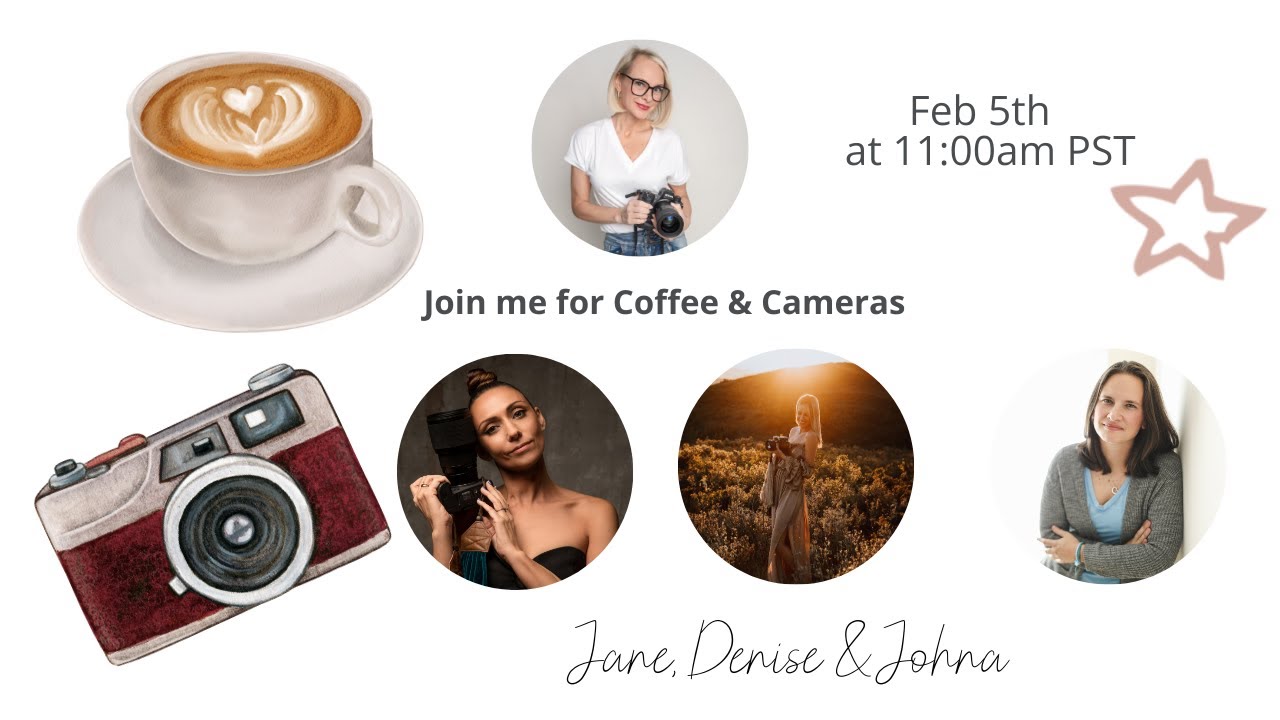 Coffee & Cameras - Live Chat with Johna from Three J's, Denise from Appleseed & Jane Sirkin