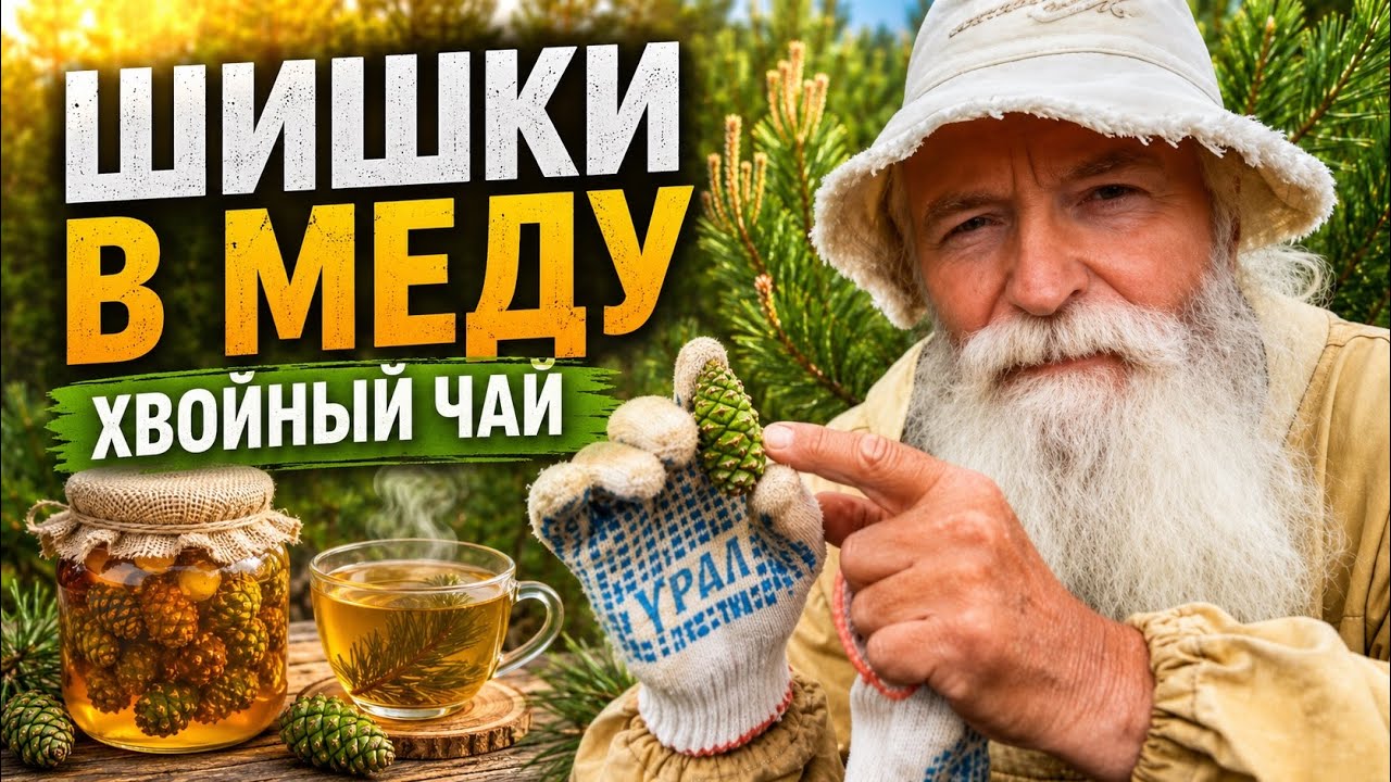 Шишки в меду и хвойный чай. Лучшее, что может дать природа 🌲 заготовки к зиме