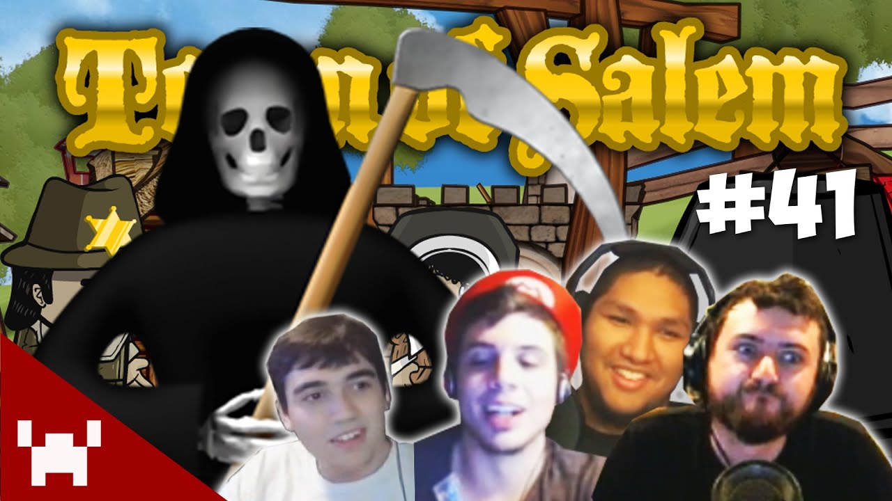 DEATH: THE GAME (Town of Salem TRI FACECAM w/ The Derp Crew Ep. 41)