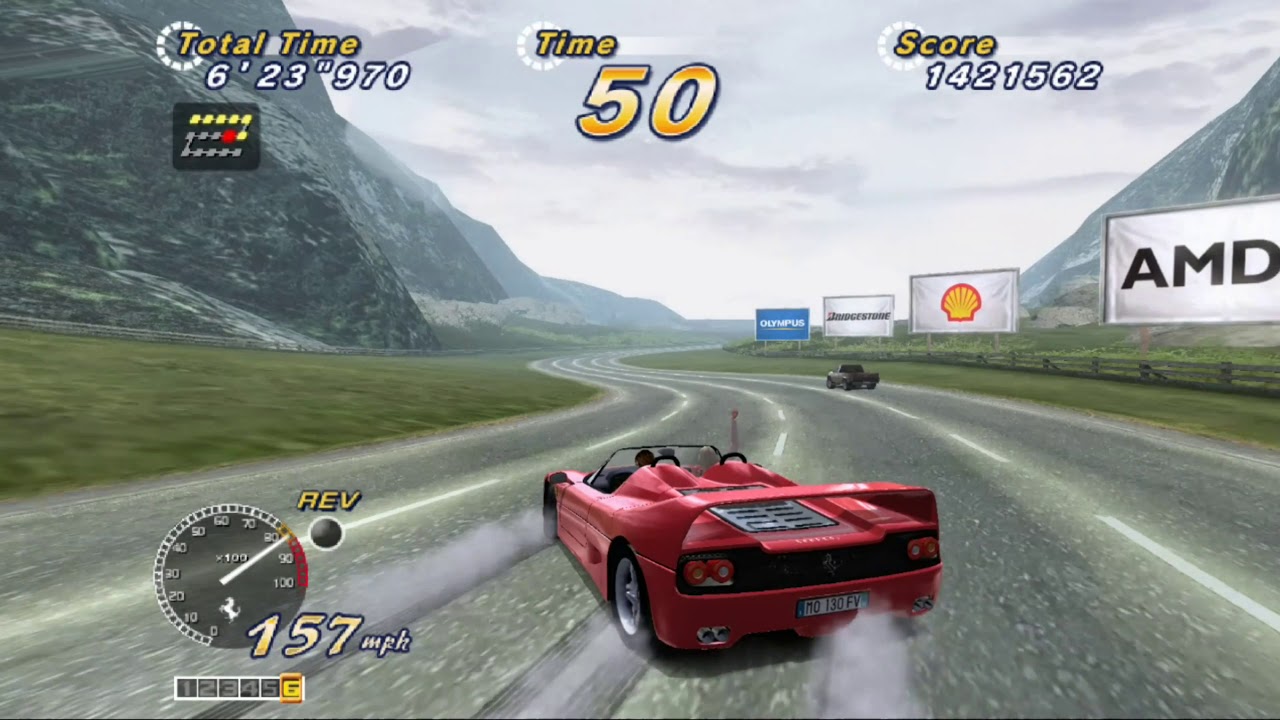 Outrun 2 SPDX (15 Continuous Course) SP stages - Teknoparrot (4K/60fps)