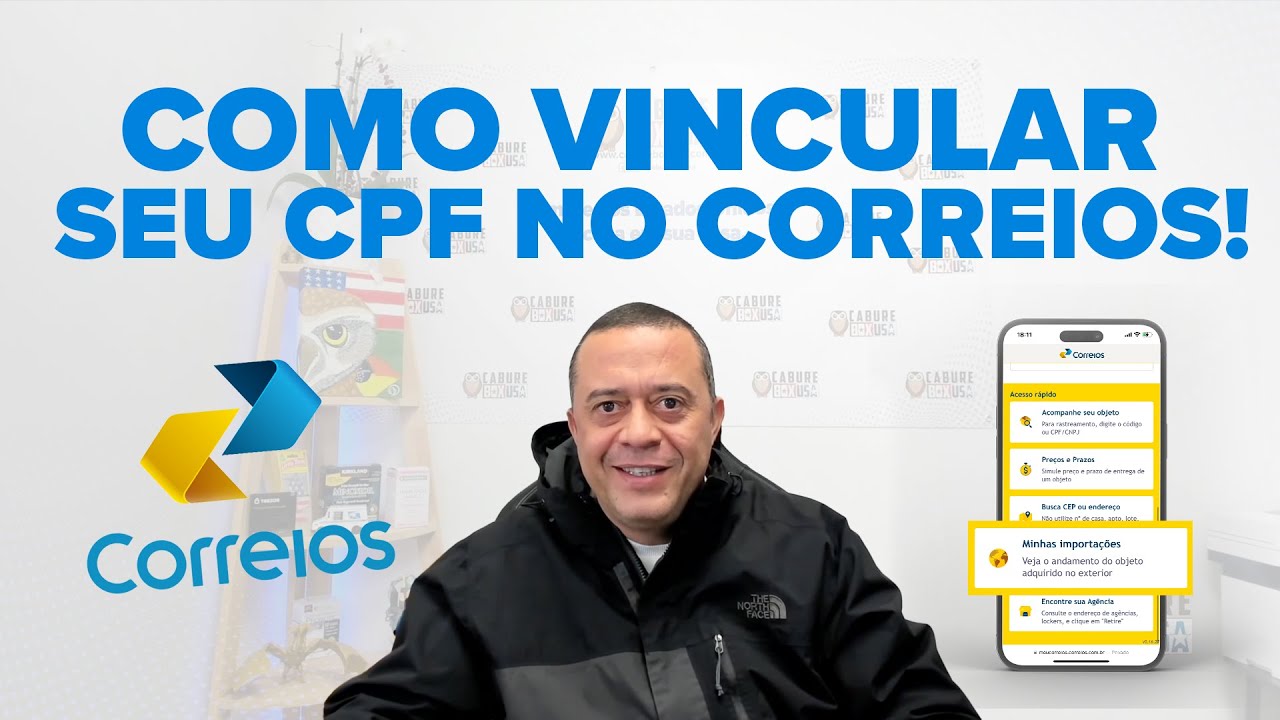 Como Vincular o seu CPF no Minhas Importa&ccedil;oes - CORREIOS