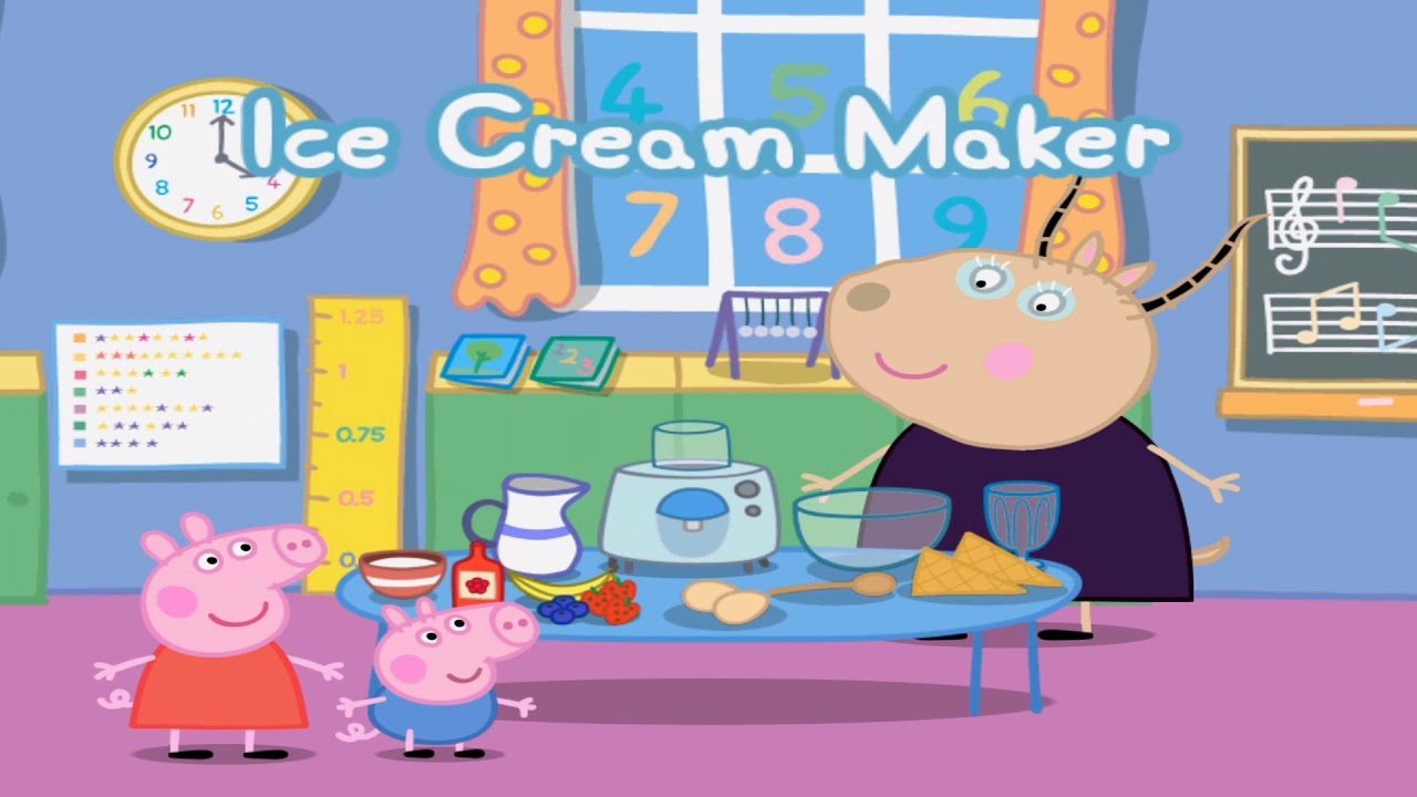 Peppa pig making Ice Cream -  Peppa Pig Gameplay