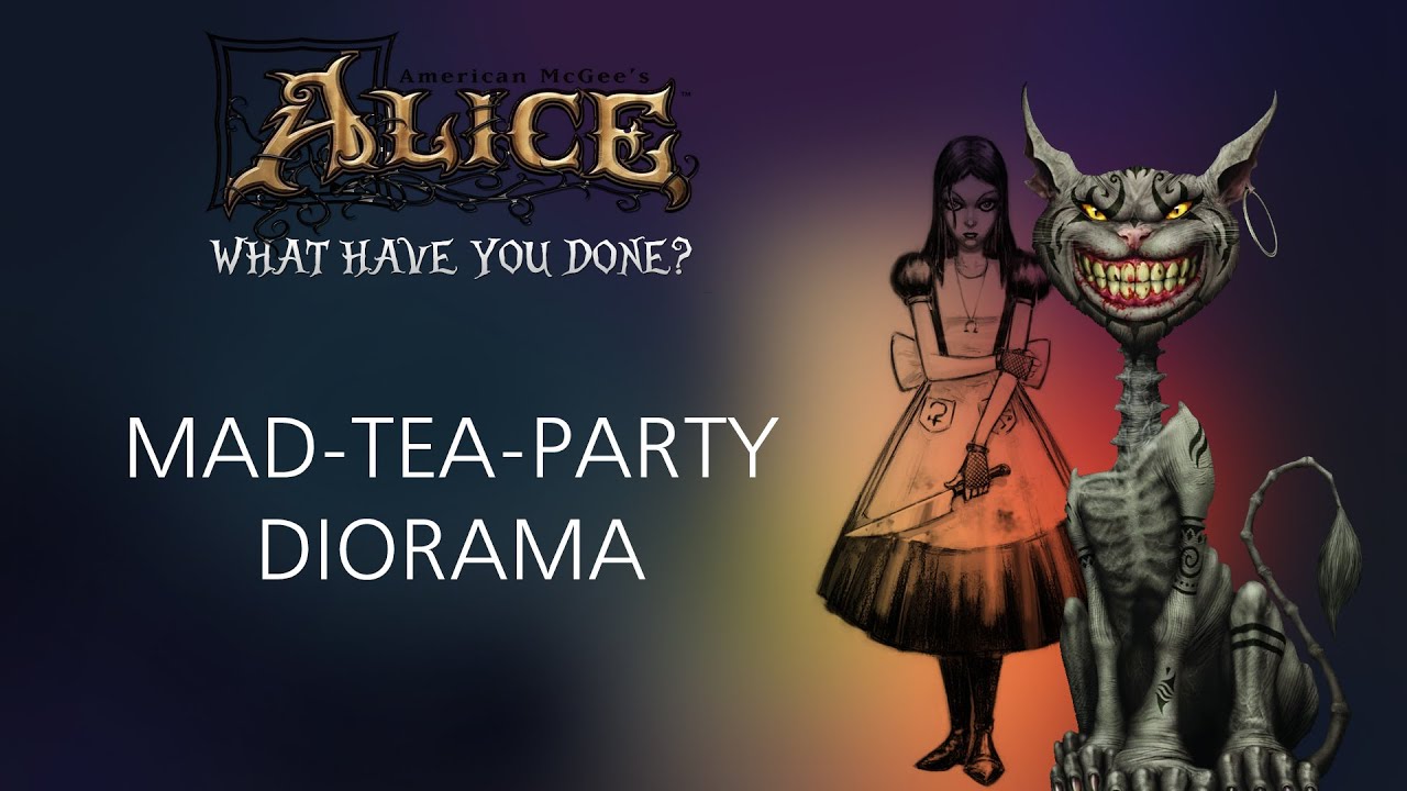 American McGee's mad tea party diorama