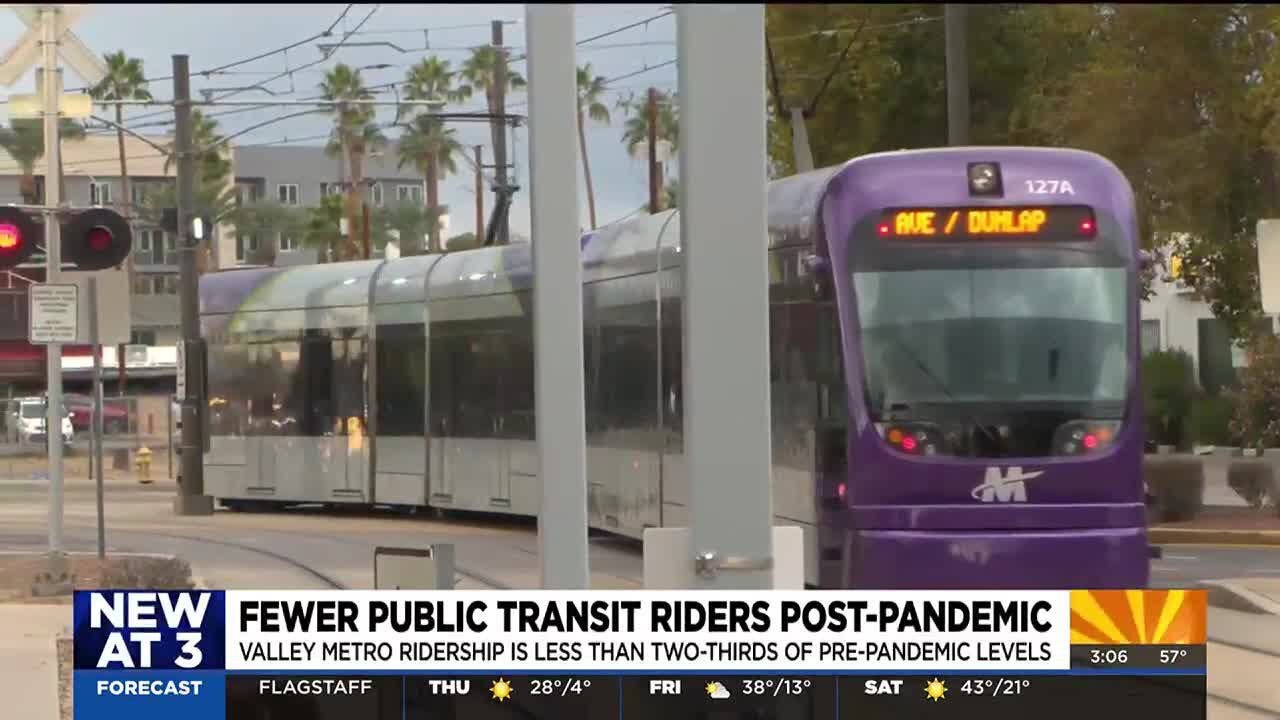 Valley Metro seeing fewer Phoenix-area riders since pandemic