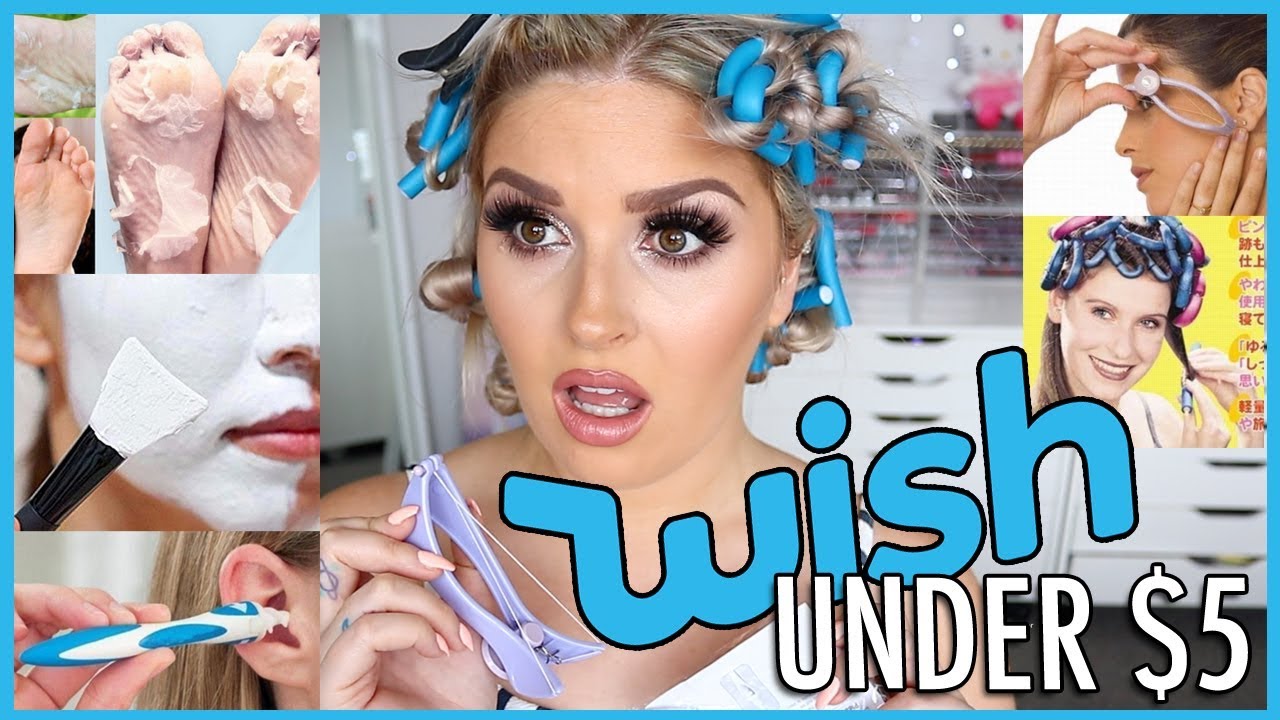 Trying WISH APP Beauty Gadgets 😫💬 5 UNDER $5