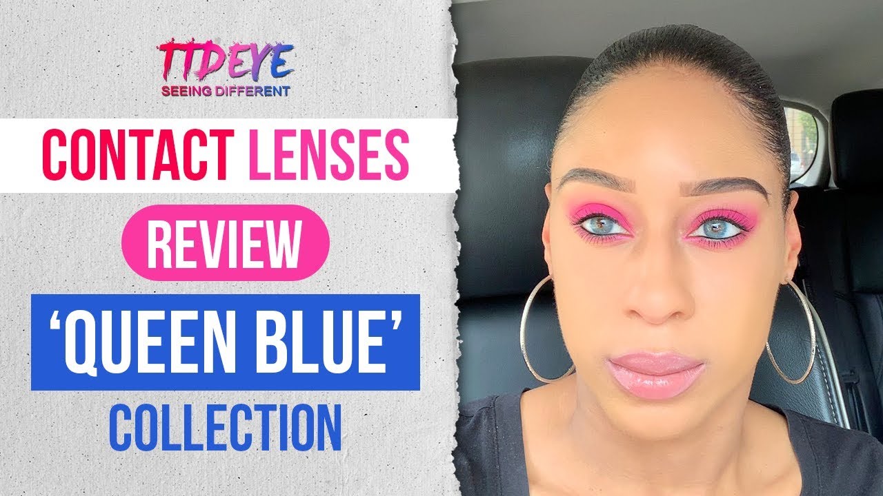 TTDEYE QUEEN BLUE LENSES REVIEW + DISCOUNT CODE| THESE LENSES ARE...🤔😱