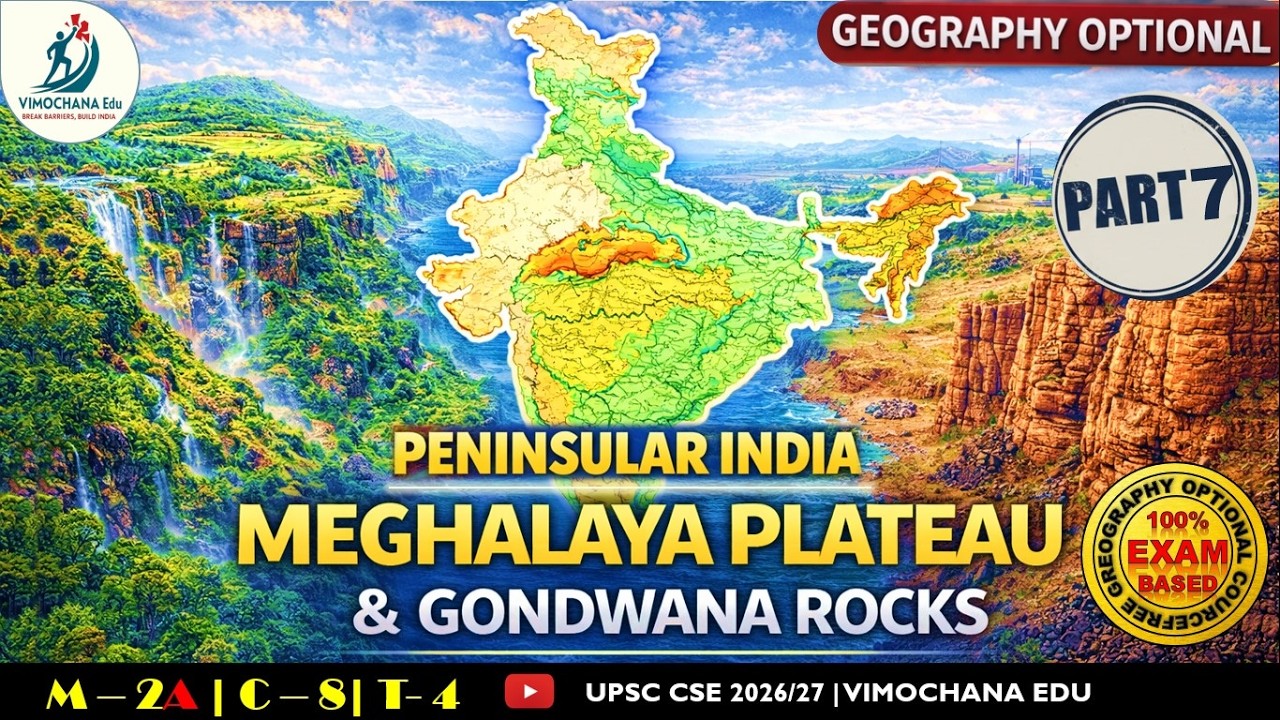 Meghalaya Plateau & Gondwana System of Rocks | #upsc Geography Optional