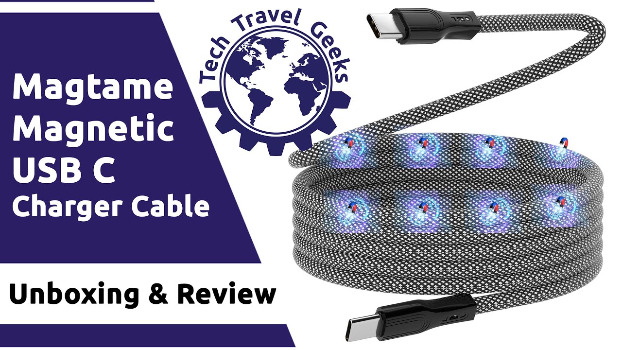 Magtame Magnetic USB C Charger Cable - Unboxing & Review #cable #magnet #USBc