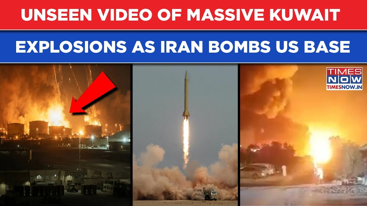 Unseen Video Of Massive Kuwait Explosions As Iran Bombs US Base| IRGC's Bloody Revenge On Cam