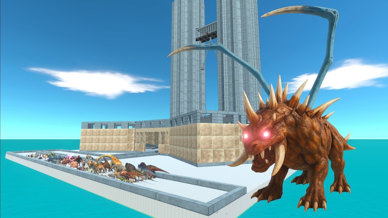 ESCAPE FROM ALIEN HELLHOUND - Animal Revolt Battle Simulator - ARBS