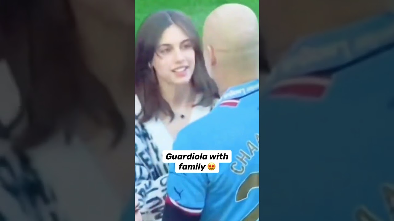 Pep Guardiola with family 🥰 #pepguardiola #guardiola #manchestercity #mancity