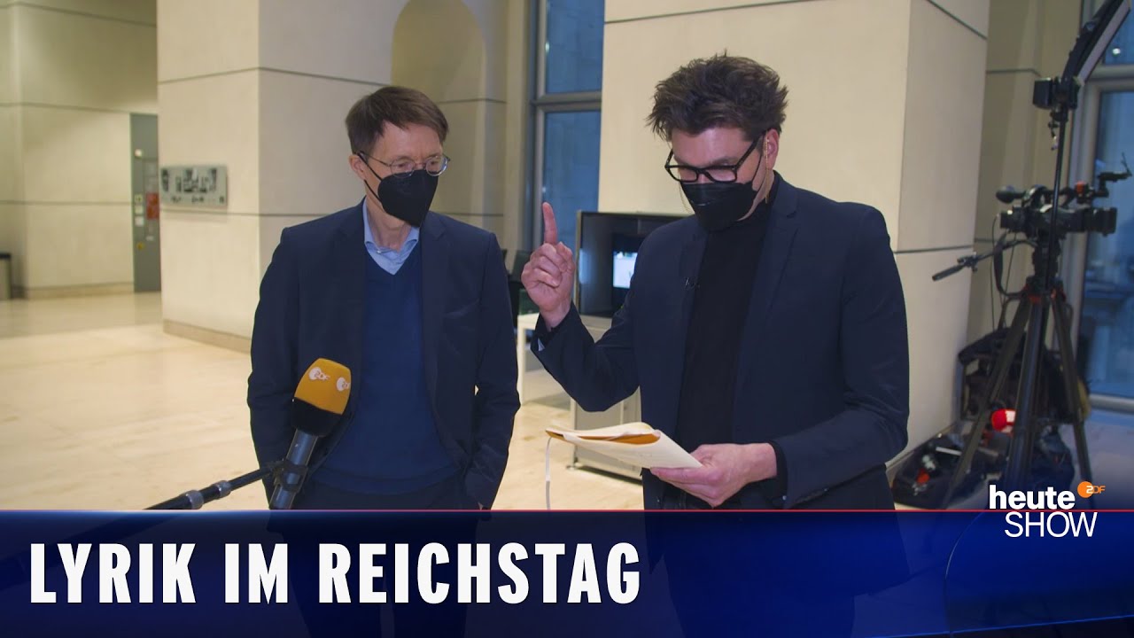 Lutz van der Horst wird Parlamentspoet im Bundestag | heute-show