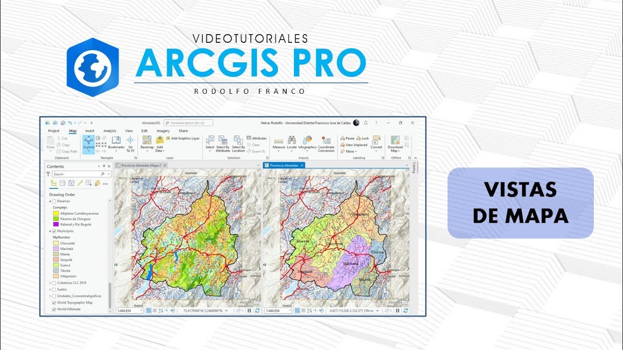 ArcGis Pro - Vistas de mapa