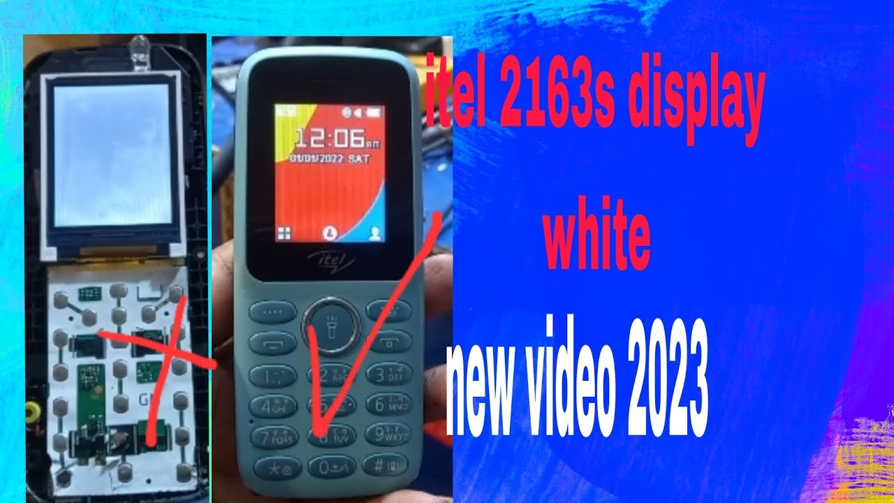 #itel it2163s display white problem jumper new video 2023