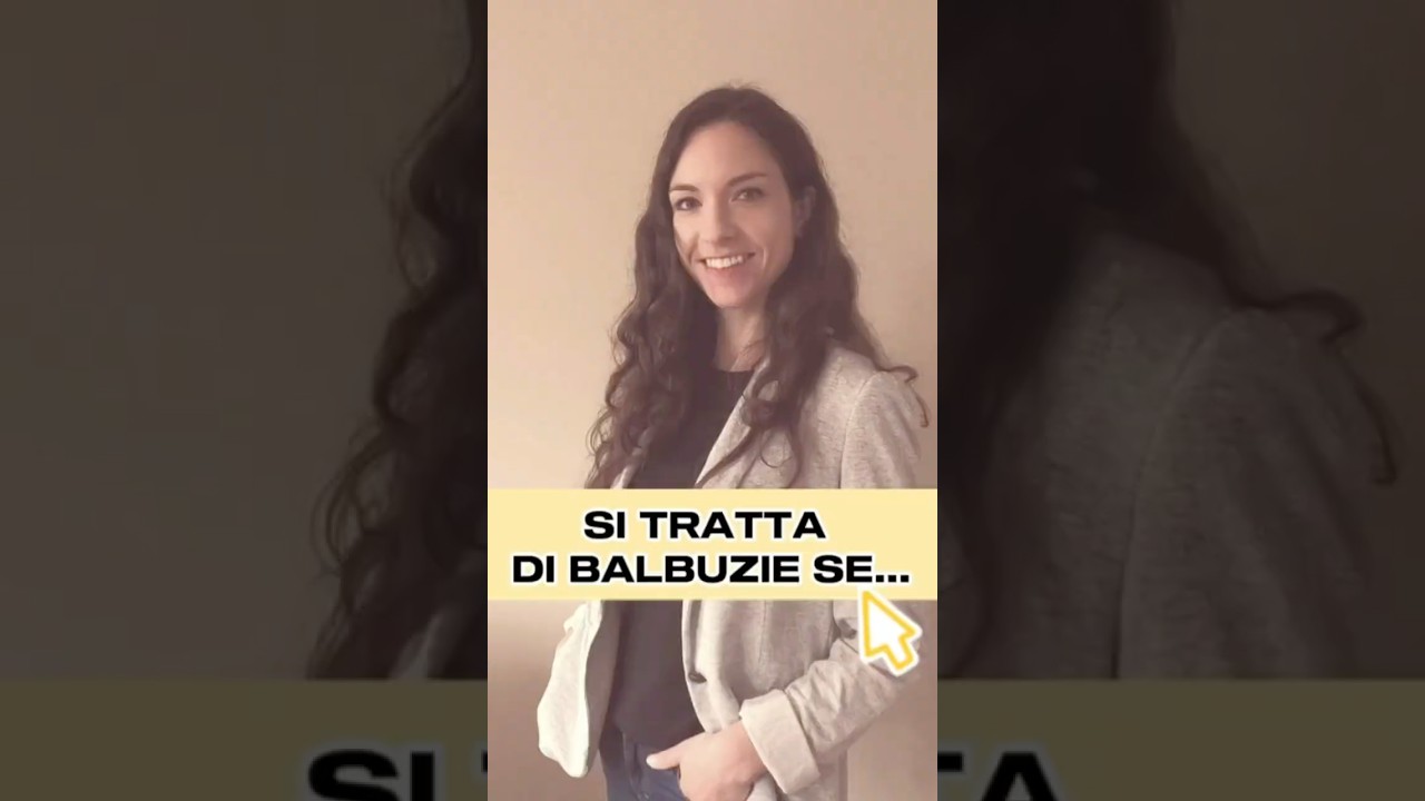 ❓COME RICONOSCERE LA BALBUZIE