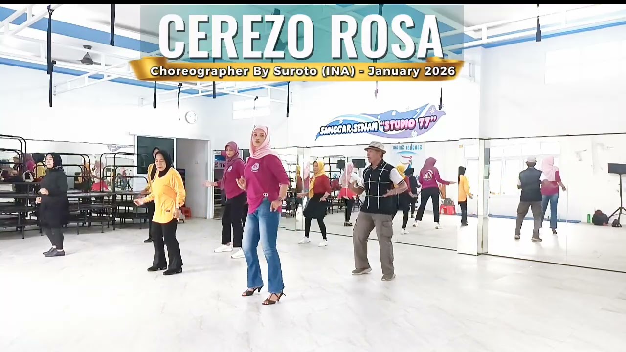 CEREZO ROSA 2026 || LINE DANCE || CHOREO BY SUROTO (INA) - JAN 2026