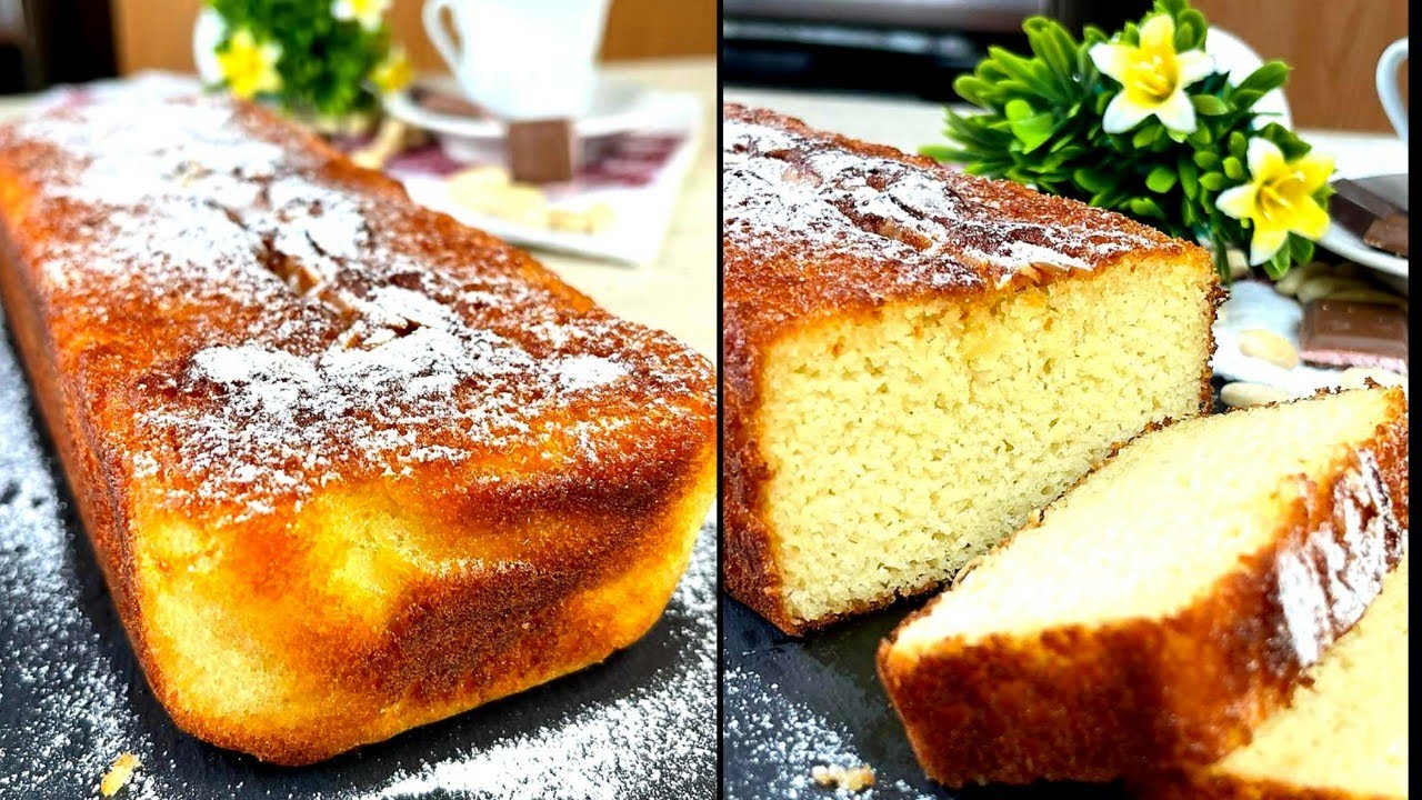 Keto Yogurt Almond Cake perfect for a healthy breakfast or snack!