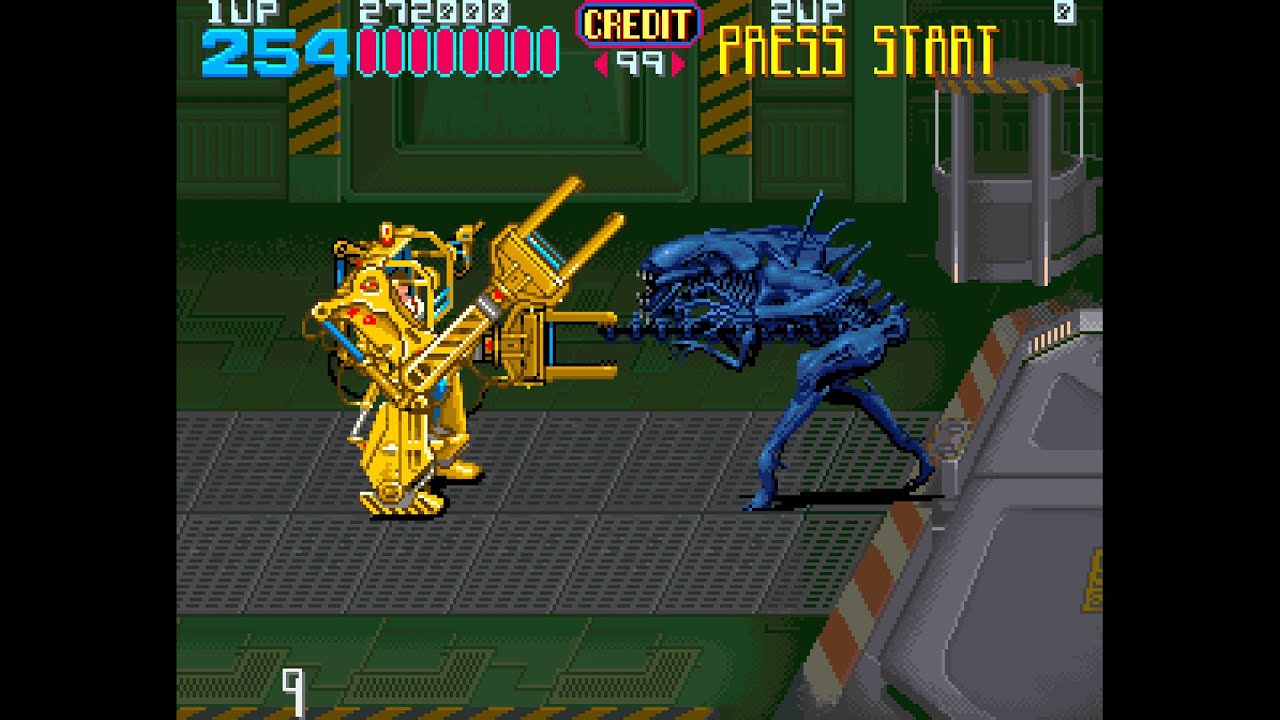 Arcade Game: Aliens (1990 Konami) Longplay with cheats