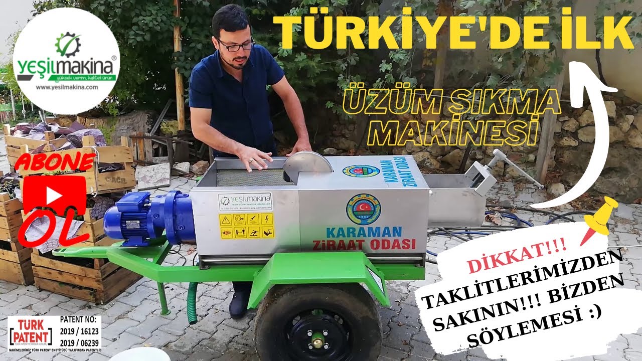 ÜZÜM SIKMA MAKİNESİ
