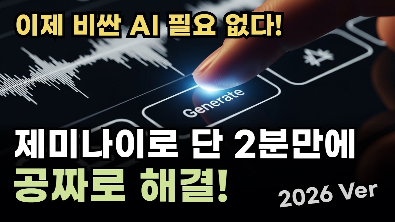 구글이 뒤흔든 AI 음성 활용법! 비싼 음성 AI를 무료로 만드는 제미나이의 역대급 진화