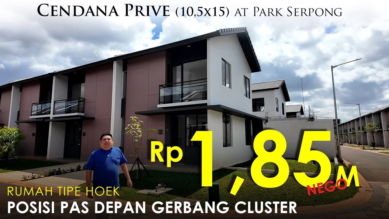 DIJUAL MURAH 1 UNIT CENDANA LIVIN TIPE 3 (HOEK) TANAH SISA MASIH LUAS | POSISI DEPAN GERBANG CLUSTER