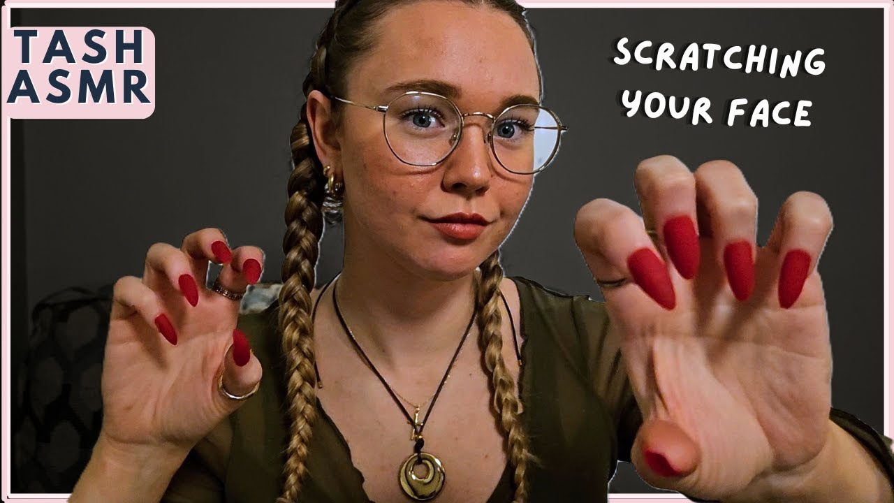 ASMR Scratching your face (Super Tingles)