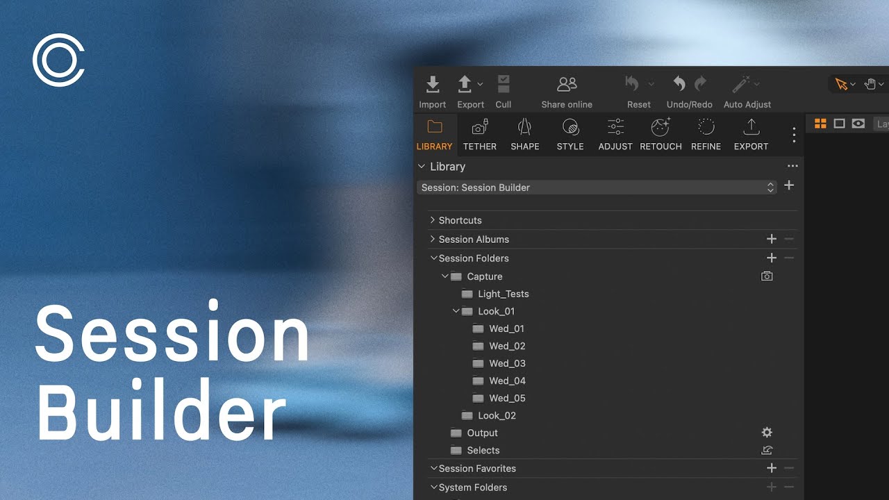 Capture One Tutorial | Session Builder