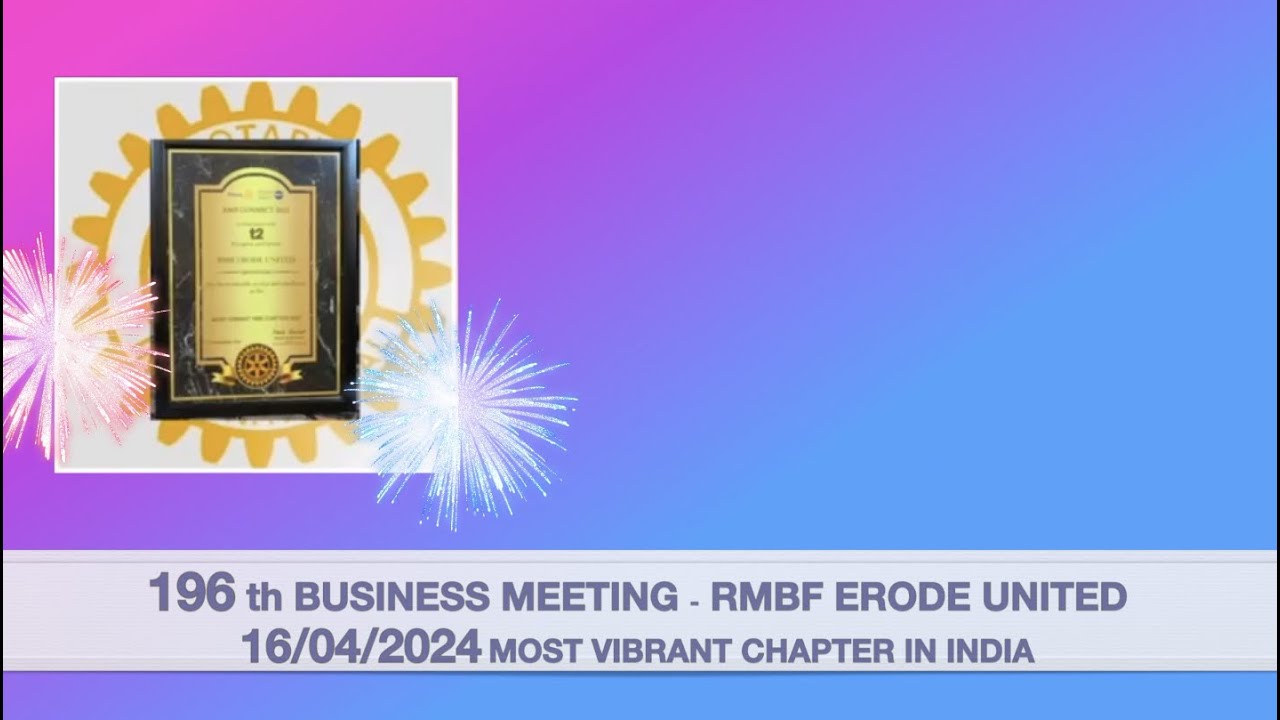 16:04:24 196 th RMBF BUSINESS MEETING   /  