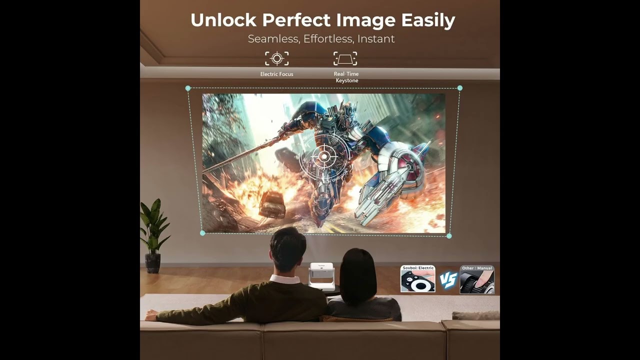 🔥 Sovboi S61Pro 4K Smart Projector Review | Best Outdoor Movie Projector with Google TV & WiFi 6?