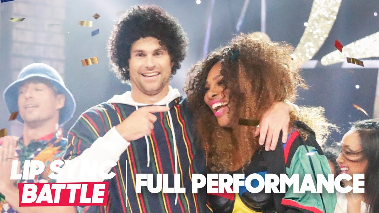 Serena Williams Joins Andy Roddick for “Finesse” by Bruno Mars | Lip Sync Battle