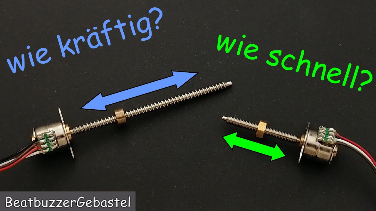 Mini Spindel Schrittmotoren - wie kräftig sind sie?