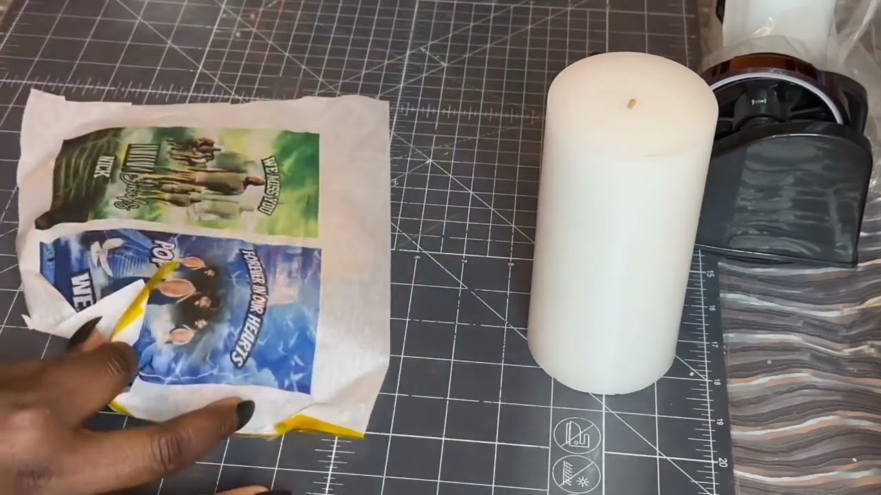 DIY Photo Candles | Memorial Pillar Candles