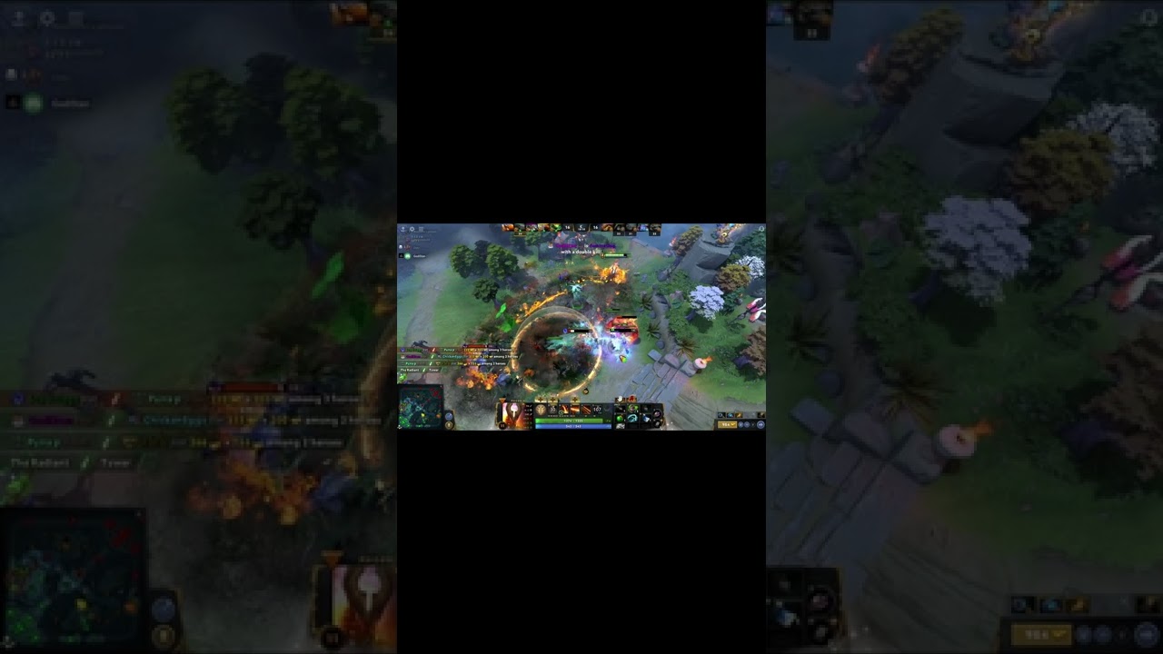 Dota 2 // Sniper, undying, and Pheonix combo // #shorts.